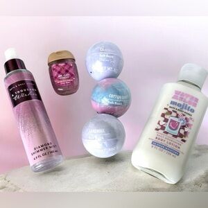 Bath & Body Works Thousand Wishes Mist Watermelon lotion bath bombs sanitizer
